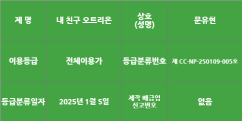 게임물 등급 정보 안내 이미지